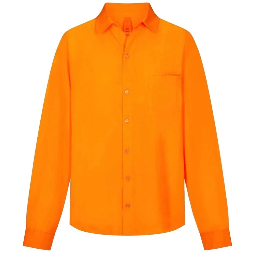 SKIMS Cover Up Shirt - Orange - Medium